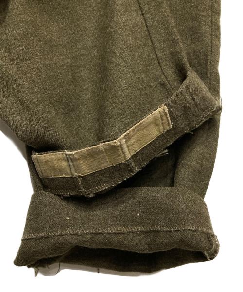 CANADIAN ARMY/カナダ軍（カナディアンアーミー）CANADIAN ARMY/カナダ軍 (カナディアンアーミー) /Battle Dress Wool Trousers/ウールパンツ カーキ サイズ:印字消えの古着・服飾アイテム