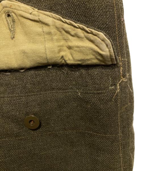 CANADIAN ARMY/カナダ軍（カナディアンアーミー）CANADIAN ARMY/カナダ軍 (カナディアンアーミー) /Battle Dress Wool Trousers/ウールパンツ カーキ サイズ:印字消えの古着・服飾アイテム