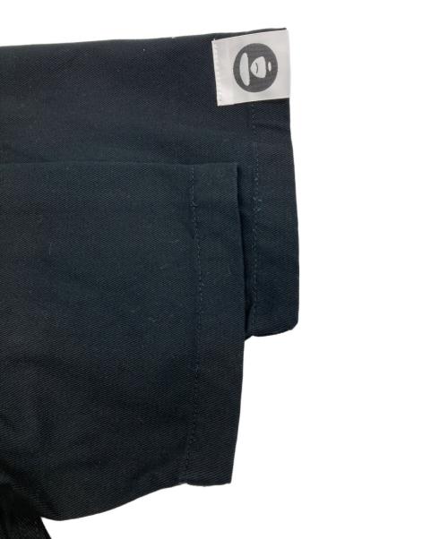 Aape BY A BATHING APE（エーエイプ バイ アベイシングエイプ）Aape BY A BATHING APE (エーエイプ バイ アベイシングエイプ) AAPE BASEBALL SHORT SLEEVE SHIRT/ベースボールシャツ ブラック サイズ:Ｍの古着・服飾アイテム