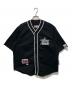 Aape BY A BATHING APE（エーエイプ バイ アベイシングエイプ）の古着「AAPE BASEBALL SHORT SLEEVE SHIRT/ベースボールシャツ」｜ブラック