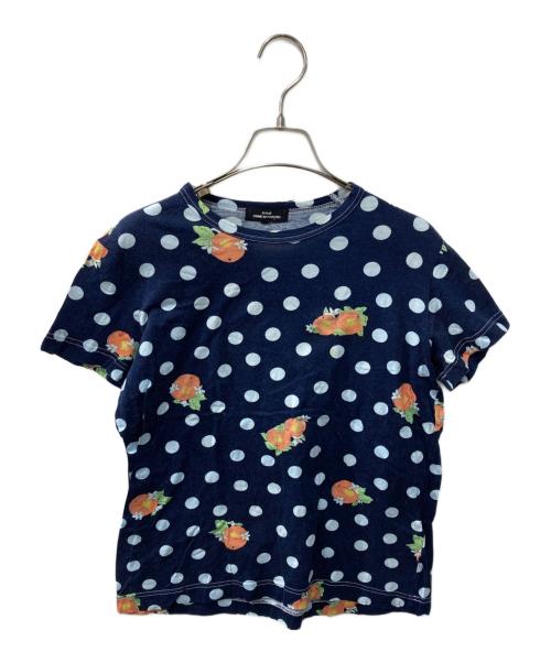 tricot COMME des GARCONS（トリココムデギャルソン）tricot COMME des GARCONS (トリココムデギャルソン) ドットTee ネイビー サイズ:Sの古着・服飾アイテム