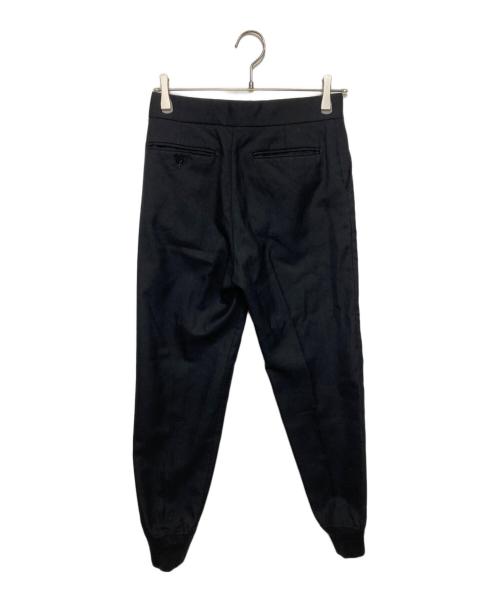 HYKE（ハイク）HYKE (ハイク) WOOL MOHAIR RIB PANTS ブラック サイズ:1の古着・服飾アイテム