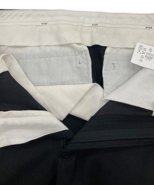 HYKE（ハイク）HYKE (ハイク) WOOL MOHAIR RIB PANTS ブラック サイズ:1の古着・服飾アイテム