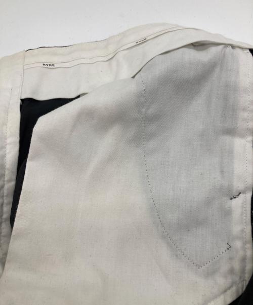 HYKE（ハイク）HYKE (ハイク) WOOL MOHAIR RIB PANTS ブラック サイズ:1の古着・服飾アイテム