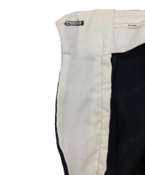 HYKE（ハイク）HYKE (ハイク) WOOL MOHAIR RIB PANTS ブラック サイズ:1の古着・服飾アイテム