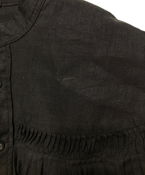 SCYE（サイ）SCYE (サイ) リネンタックロングスリーブブラウス ブラック サイズ:38の古着・服飾アイテム