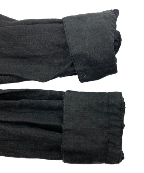 SCYE（サイ）SCYE (サイ) リネンタックロングスリーブブラウス ブラック サイズ:38の古着・服飾アイテム