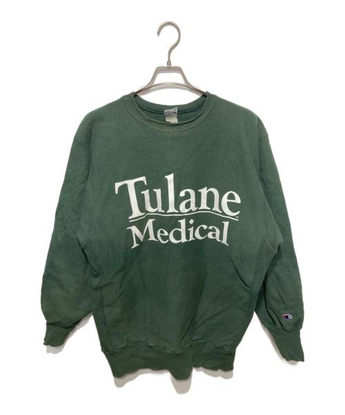 Champion REVERSE WEAVE（チャンピオン リバース ウィーブ）Champion REVERSE WEAVE (チャンピオン リバース ウィーブ) 90'sプリントスウェット グリーン サイズ:XXLの古着・服飾アイテム