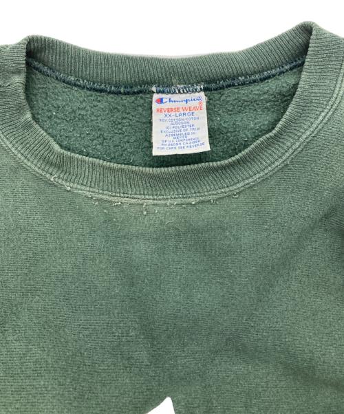 Champion REVERSE WEAVE（チャンピオン リバース ウィーブ）Champion REVERSE WEAVE (チャンピオン リバース ウィーブ) 90'sプリントスウェット グリーン サイズ:XXLの古着・服飾アイテム