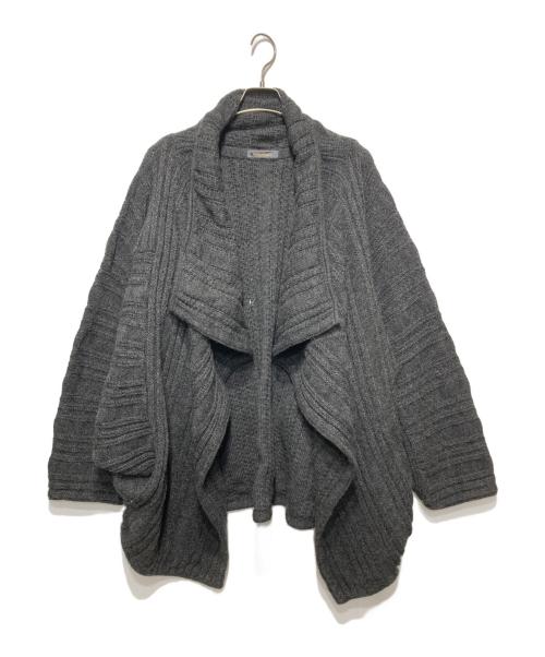 ISSEY MIYAKE（イッセイミヤケ）ISSEY MIYAKE (イッセイミヤケ) アーカイブドルマンニットジャケット グレー サイズ:Mの古着・服飾アイテム