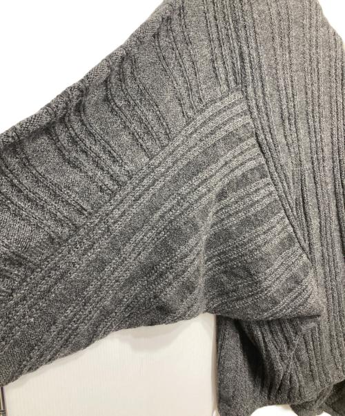 ISSEY MIYAKE（イッセイミヤケ）ISSEY MIYAKE (イッセイミヤケ) アーカイブドルマンニットジャケット グレー サイズ:Mの古着・服飾アイテム