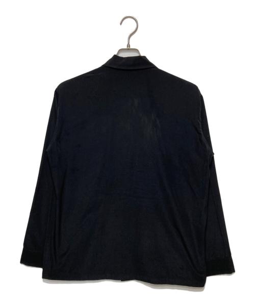 LAD MUSICIAN（ラッドミュージシャン）LAD MUSICIAN (ラッドミュージシャン) DECHINE OPEN COLLAR SHIRT/長袖シャツ ブラック サイズ:42の古着・服飾アイテム