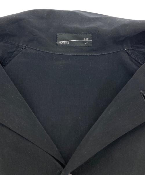 LAD MUSICIAN（ラッドミュージシャン）LAD MUSICIAN (ラッドミュージシャン) DECHINE OPEN COLLAR SHIRT/長袖シャツ ブラック サイズ:42の古着・服飾アイテム