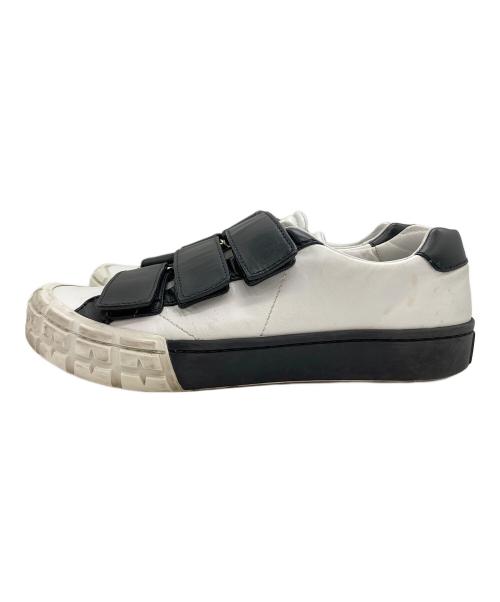 PRADA（プラダ）PRADA (プラダ) ベルクロスニーカー ホワイト×ブラック サイズ:7 1/2の古着・服飾アイテム