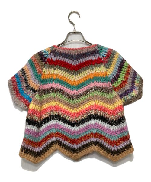 MACPHEE（マカフィー）MACPHEE (マカフィー) マルチカラー ジグザグストライプ ニットセーター マルチカラー サイズ:Sの古着・服飾アイテム