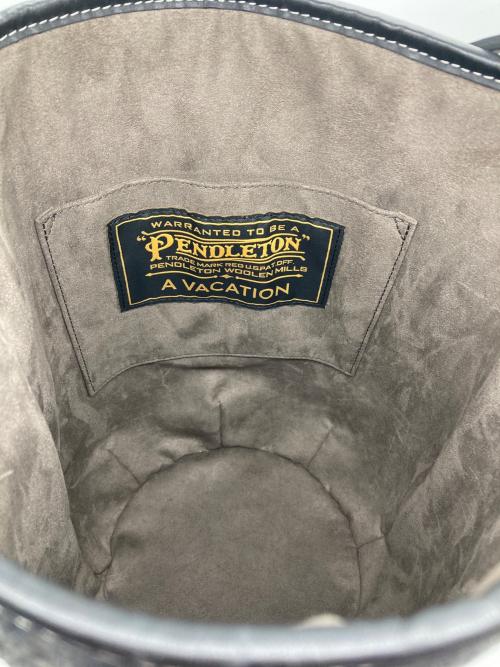 A VACATION（ア ヴァケーション）A VACATION (ア ヴァケーション) PENDLETON (ペンドルトン) ワンショルダーバッグ/別注PENDLETONマルシェ ブラック 未使用品の古着・服飾アイテム