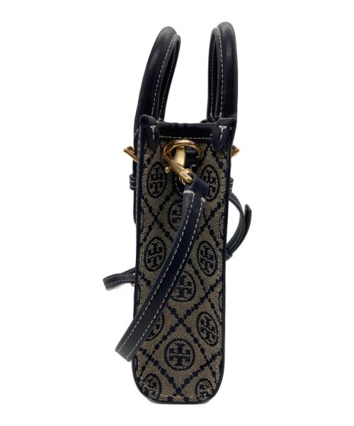TORY BURCH（トリーバーチ）TORY BURCH (トリーバーチ) ショルダーバッグ/Monogram jacquard MiniShoulder ネイビーの古着・服飾アイテム