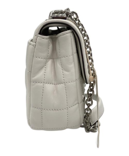 MICHAEL KORS（マイケル・コース）MICHAEL KORS (マイケル・コース) チェーンショルダーバッグ ホワイトの古着・服飾アイテム