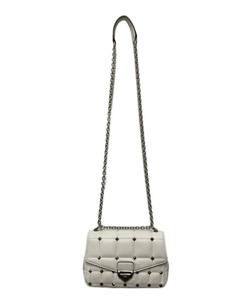 MICHAEL KORS（マイケル・コース）MICHAEL KORS (マイケル・コース) チェーンショルダーバッグ ホワイトの古着・服飾アイテム