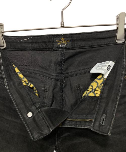 LEE（リー）LEE (リー) Vivienne Westwood ANGLOMANIA (ヴィヴィアンウエストウッドアングロマニア) スキニーデニムパンツ ブラック サイズ:28の古着・服飾アイテム