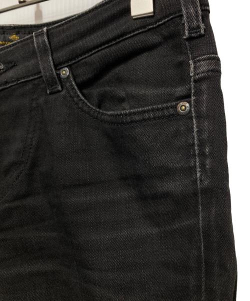 LEE（リー）LEE (リー) Vivienne Westwood ANGLOMANIA (ヴィヴィアンウエストウッドアングロマニア) スキニーデニムパンツ ブラック サイズ:28の古着・服飾アイテム