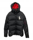 POLO RALPH LAURENポロ・ラルフローレン）の古着「ビッグポニーロゴダウンジャケット」｜ブラック