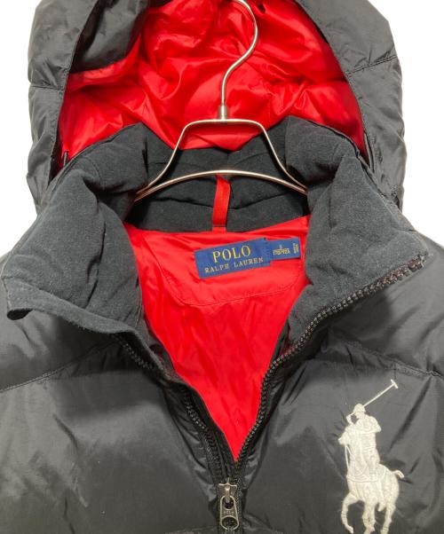 POLO RALPH LAUREN（ポロ・ラルフローレン）POLO RALPH LAUREN (ポロ・ラルフローレン) ビッグポニーロゴダウンジャケット ブラック サイズ:S(170/92A)の古着・服飾アイテム
