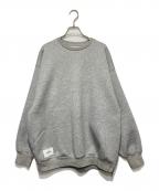 WTAPSダブルタップス）の古着「WOUND / SWEATER / RAPO. SIGN/スウェット」｜グレー