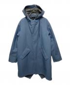 green label relaxing×TAIONグリーンレーベルリラクシング×タイオン）の古着「ライナーダウン付フーデッドコート」｜ネイビー