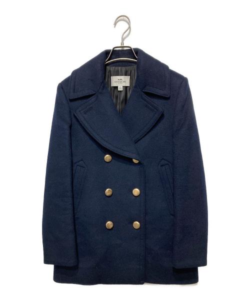 COACH（コーチ）COACH (コーチ) Pコート ネイビー サイズ:Sの古着・服飾アイテム