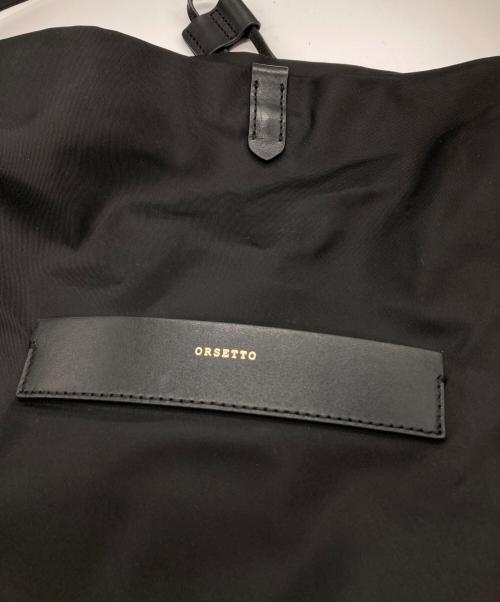 ORSETTO（オルセット）ORSETTO (オルセット) ナイロンワンハンドルバッグ ブラックの古着・服飾アイテム
