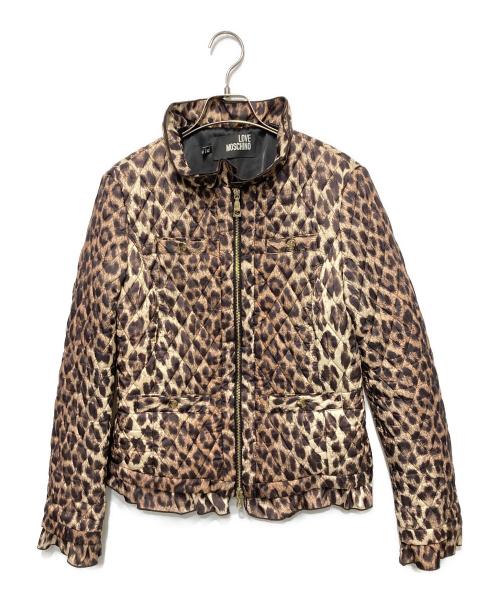 LOVE MOSCHINO（ラブモスキーノ）LOVE MOSCHINO (ラブモスキーノ) キルティングジャケット ベージュ サイズ:D38の古着・服飾アイテム