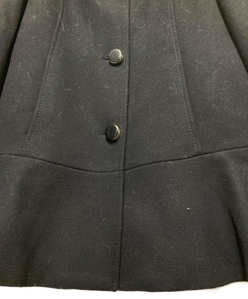 Kate Spade（ケイトスペード）Kate Spade (ケイトスペード) FAUX FUR COLLAR COAT/フォックスファーカラーコート ブラック サイズ:Mの古着・服飾アイテム