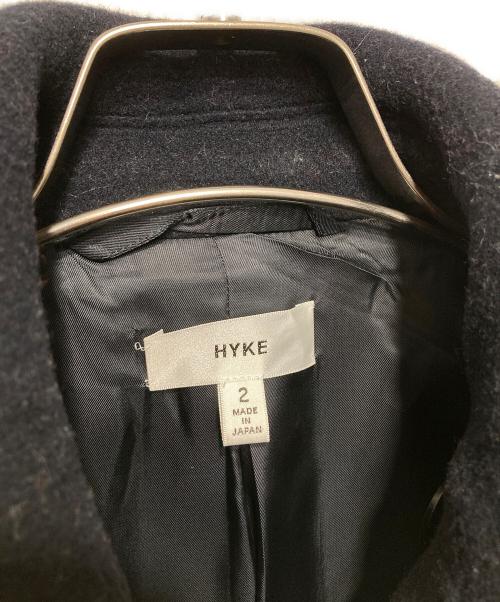 HYKE（ハイク）HYKE (ハイク) ウールメルトンロングピーコート ネイビー サイズ:2の古着・服飾アイテム