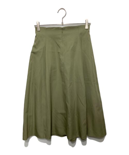 ANAYI（アナイ）ANAYI (アナイ) タックフレアスカート グリーン サイズ:36の古着・服飾アイテム