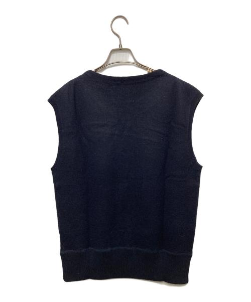 MHL（エムエイチエル）MHL (エムエイチエル) ニットベスト ネイビー サイズ:Mの古着・服飾アイテム