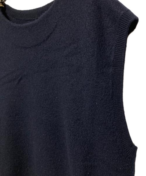 MHL（エムエイチエル）MHL (エムエイチエル) ニットベスト ネイビー サイズ:Mの古着・服飾アイテム