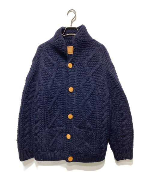 CANADIAN SWEATER（カナディアンセーター）CANADIAN SWEATER (カナディアンセーター) カウチンニットジャケット ネイビー サイズ:表記なしの古着・服飾アイテム