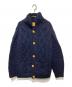 CANADIAN SWEATER（カナディアンセーター）の古着「カウチンニットジャケット」｜ネイビー
