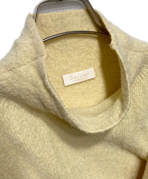 BALLSEY（ボールジィ）BALLSEY (ボールジィ) ウールシルクストレッチブークレー ビルドネックプルオーバ イエロー サイズ:Sの古着・服飾アイテム