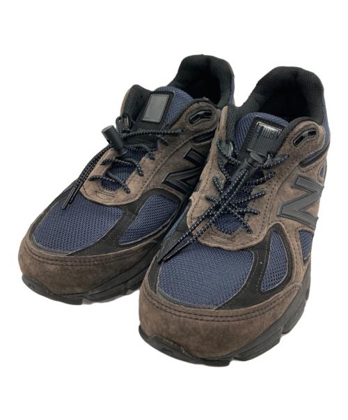 NEW BALANCE（ニューバランス）NEW BALANCE (ニューバランス) JJJJound (ジョウンド) スニーカー ブラウン×ネイビー サイズ:26.0の古着・服飾アイテム