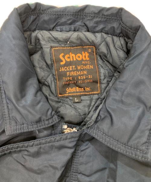 Schott（ショット）Schott (ショット) ファイヤーマンジャケット ネイビー サイズ:Lの古着・服飾アイテム