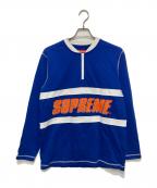 SUPREMEシュプリーム）の古着「Bar Logo Half Zip Top」｜ネイビー