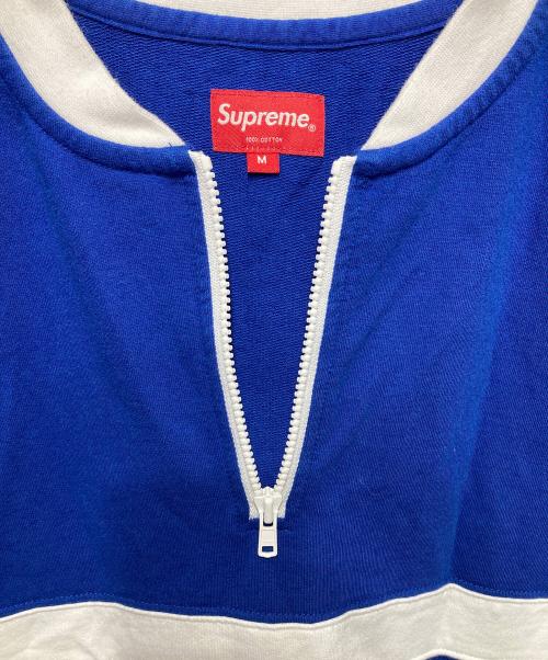 SUPREME（シュプリーム）Supreme (シュプリーム) Bar Logo Half Zip Top ネイビー サイズ:Ｍの古着・服飾アイテム