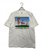 Hanesヘインズ）の古着「プリントTシャツ/アウトランド ビル・ザ・キャット Tシャツ」｜ホワイト