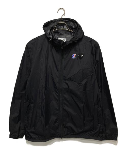 PLAY COMME des GARCONS（プレイコムデギャルソン）PLAY COMME des GARCONS (プレイコムデギャルソン) K-WAY (ケイウェイ) フルジップ ジャケット ブラック サイズ:XL 未使用品の古着・服飾アイテム