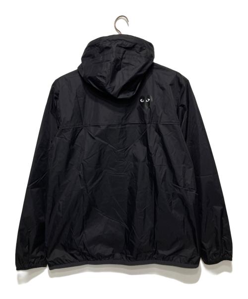 PLAY COMME des GARCONS（プレイコムデギャルソン）PLAY COMME des GARCONS (プレイコムデギャルソン) K-WAY (ケイウェイ) フルジップ ジャケット ブラック サイズ:XL 未使用品の古着・服飾アイテム