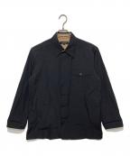 BURBERRY BLACK LABELバーバリーブラックレーベル）の古着「コットンナイロンシャツ」｜ブラック