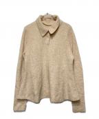 Mila Owenミラオーウェン）の古着「4WAYモヘヤラメペプラムニットプルオーバー」｜ベージュ