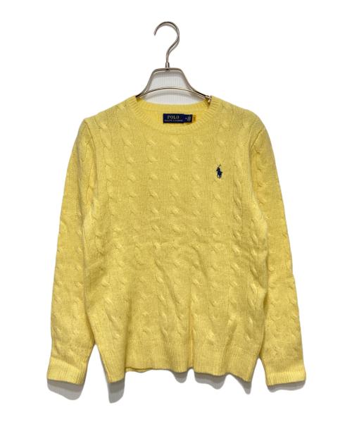 POLO RALPH LAUREN（ポロ・ラルフローレン）POLO RALPH LAUREN (ポロ・ラルフローレン) ニット イエロー サイズ:Mの古着・服飾アイテム